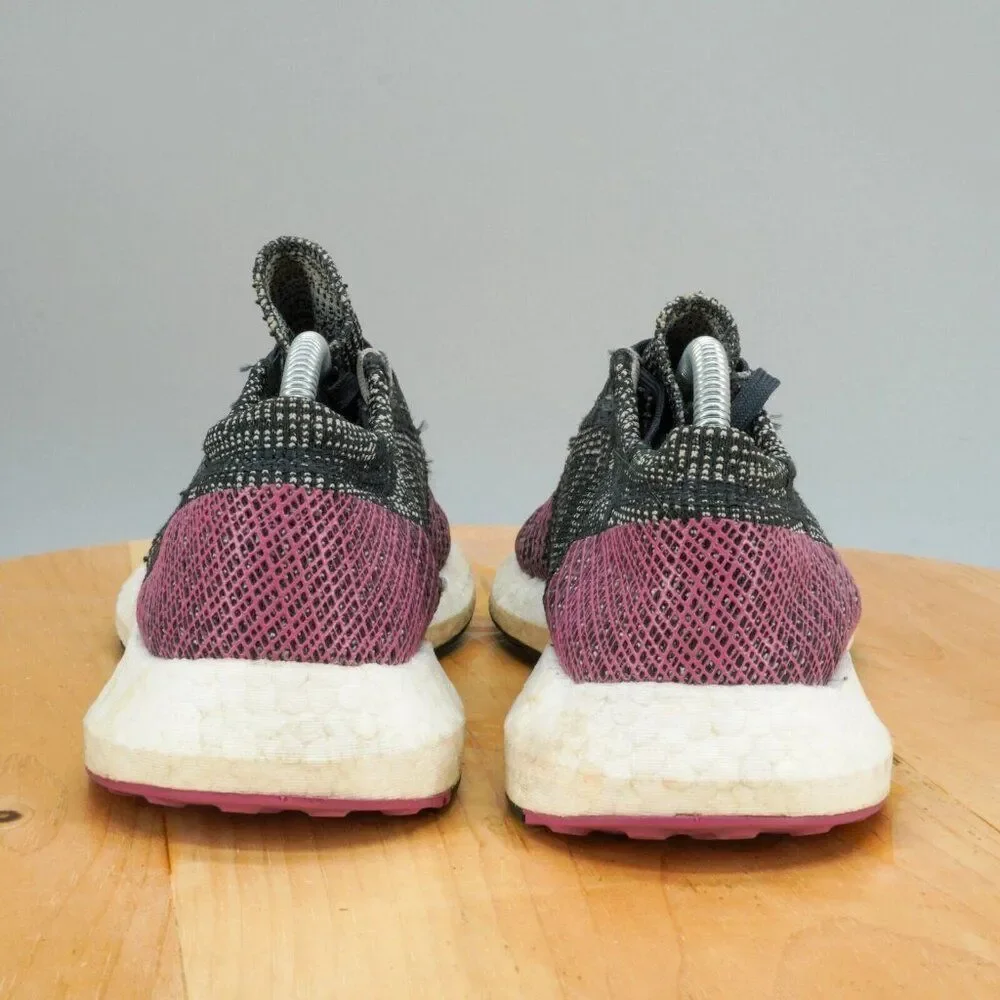 Adidas PureBoost Go Womens Size 7 Shoes Black Gray Pink Running Athletic Sneaker